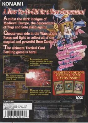 Yu-Gi-Oh! The Duelists of the Roses box cover back